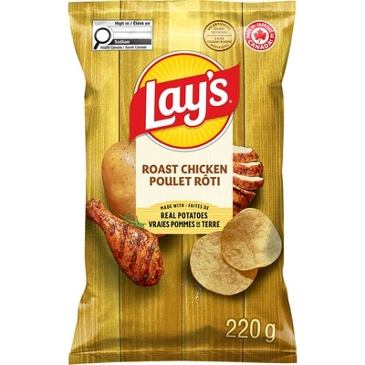 Lay's Roast Chicken flavoured Potato Chips 220 g, $2.27/100g