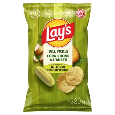 Lay's Dill Pickle Flavoured Potato Chips 220 g, $1.48/100g