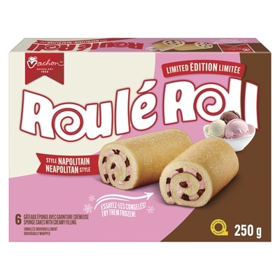 Vachon Gâteaux éponge avec garniture crémeuse style napolitain édition limitée 250 g, 2,20 $/100g