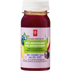 President's Choice PC® Açaí + Blueberry Flavour Juice Shots Juice