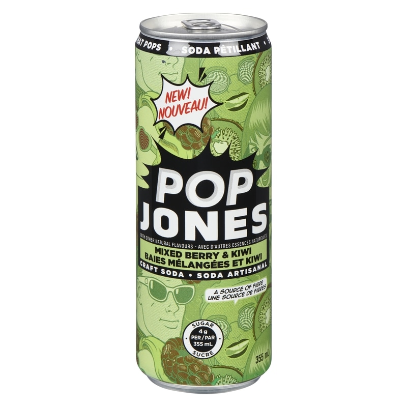Jones Soda Craft Soda Mixed Berry & Kiwi - 355 ml | No Frills Online