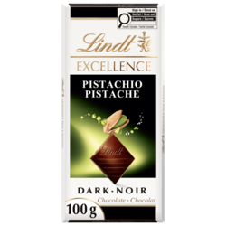 Lindt Barre de chocolat noir Pistache EXCELLENCE 100 g, 5,00 $/100g