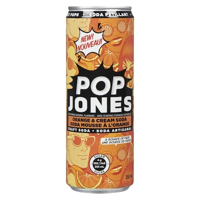 Jones Soda Craft Soda Orange & Cream Soda - 355 ml | No Frills Online