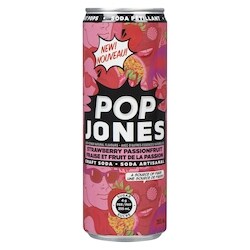 Jones Soda Craft Soda Strawberry Passionfruit - 355 ml | Wholesale