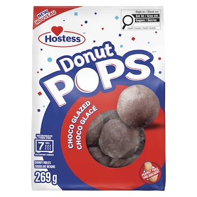 Hostess Donut pops trous de beigne choco glacé 269 g, 1,49 $/100g