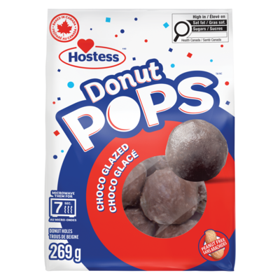 Hostess Donut pops trous de beigne choco glacé 269 g, 2,04 $/100g