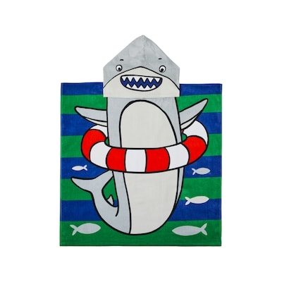 Everyday Essentials Kids' Hooded Beach Towel - Shark 1 ea, $12.00/1ea