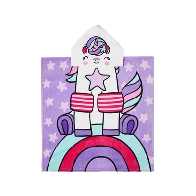 Everyday Essentials Kids' Hooded Beach Towel - Unicorn 1 ea, $12.00/1ea