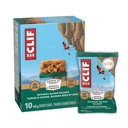 Clif Barres énergétiques Avoine, raisins secs et noix 10x68.0 g, 2,94 $/100g