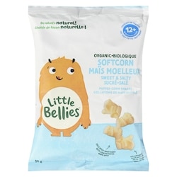 Little Bellies Collations de maïs soufflé biologique maïs moelleux sucré-salé 12+ mois 35 g, 12,26 $/100g