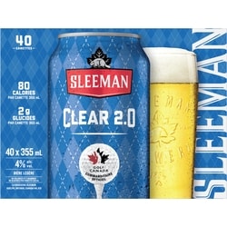 Sleemans Bière Clear 2.0 (Pièce d’identité requise au moment du ramassage) 40x355.0 ml, 0,42 $/100ml