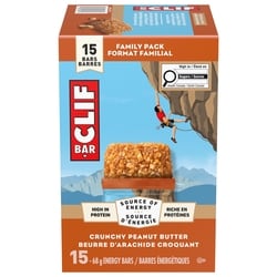CLIF Energy Bars Crunchy Peanut Butter, Granola Bar 15x68.0 g, $2.74/100g
