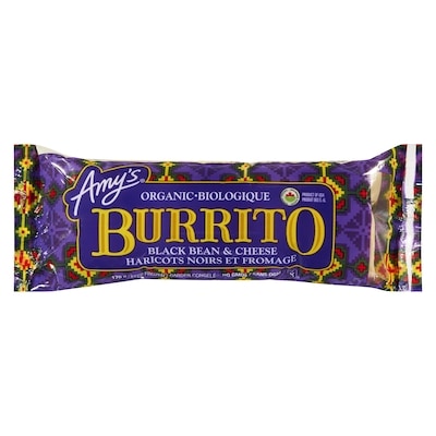Amys Burrito Organic Black Bean & Cheese 170 g, $3.52/100g