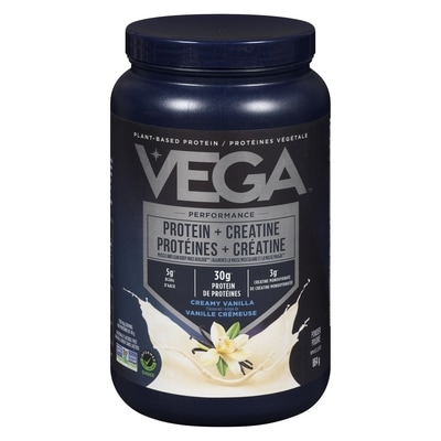 Vega Performance Protein + Creatine Powder Creamy Vanilla Flavoured 864 g, $6.25/100g