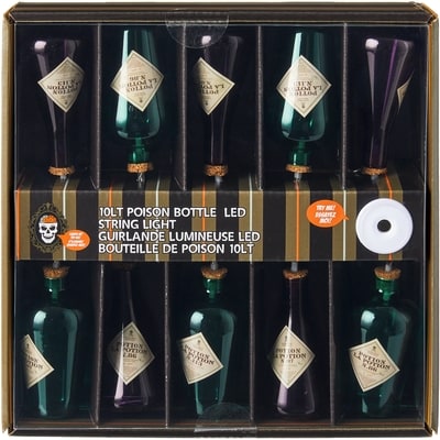 null LED Poison Bottle String Lights 10 Count 1 ea, $16.00/1ea