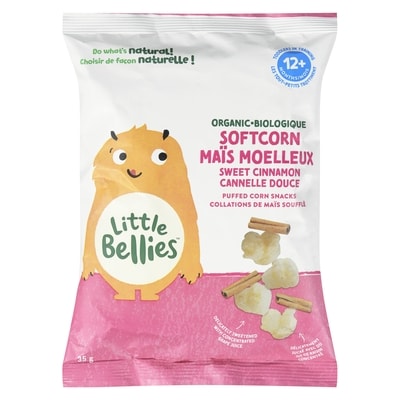 Little Bellies Puffed Corn Snacks Organic Softcorn Sweet Cinnamon 12+ Months 35 g, $11.43/100g