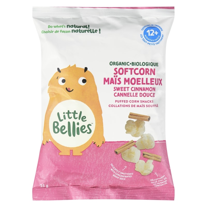 Puffed Corn Snacks Organic Softcorn Sweet Cinnamon 12+ Months