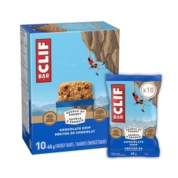 CLIF Energy Bars, Chocolate Chip, Granola Bar 10x68.0 g, $2.64/100g