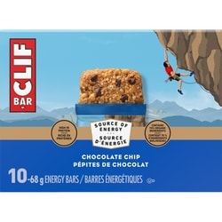 CLIF Energy Bars, Chocolate Chip, Granola Bar - 10x68.0 g | Zehrs