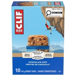 Clif Barres énergétiques Pépites de chocolat 10x68.0 g, 2,65 $/100g