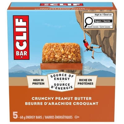 CLIF Energy BarsCrunchy Peanut Butter, Granola Bar 5x68.0 g, $2.94/100g