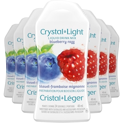 Crystal Light Préparation pour boisson liquide bleuet-framboise mignonne 48 ml, 9,98 $/100ml