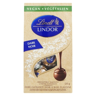 Lindt LINDOR Vegan Dark Chocolate Truffles Bag 120 g, $9.16/100g