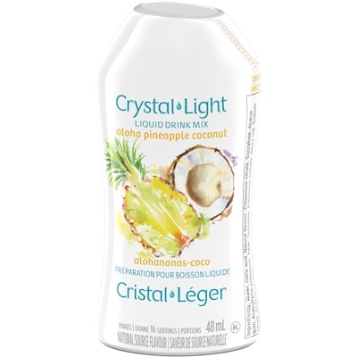 Crystal Light Mélange de boisson crystal léger alohananas-coco, bouteille 48 ml, 9,98 $/100ml