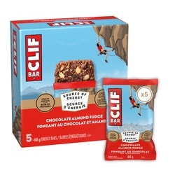 CLIF BAR Energy Bars, Chocolate Almond Fudge 5x68.0 g, $3.09/100g