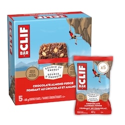 Clif Barres énergétiques BAR Fondant au chocolat et amandes 5x68.0 g, 2,35 $/100g