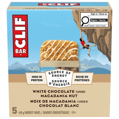 CLIF Energy BarsWhite Chocolate Macadamia Nut, Granola Bar 5x68.0 g, $2.94/100g