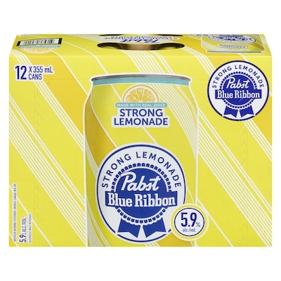Pabst Alcoholic Malt Beverage Strong Lemonade (ID required at pick-up) 12x355.0 ml, $0.57/100ml