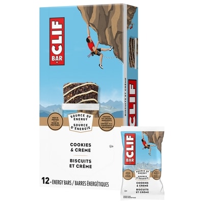 CLIF BAR Energy Bars, Cookies & Creme, Granola Bar, High in Protein (Case of 12) 12x68.0 g, $3.68/100g