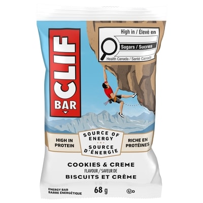 Clif Barres énergétiques Cookies & Creme, teneur élevée en protéines 68 g, 4,40 $/100g