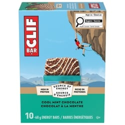 CLIF Energy Bars, Cool Mint Chocolate, Granola Bar, High in Protein 10x68.0 g, $2.65/100g