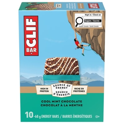 CLIF Energy Bars, Cool Mint Chocolate, Granola Bar, High in Protein 10x68.0 g, $2.94/100g