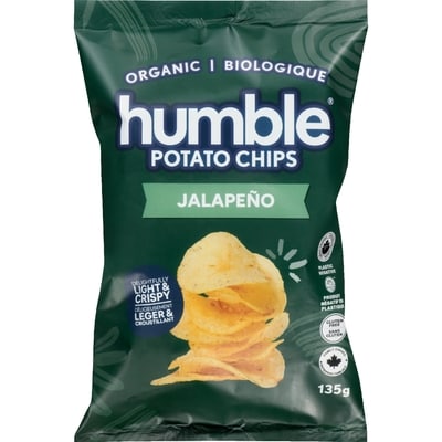 Humble Potato Chips Jalapeño Organic 135 g, $3.70/100g