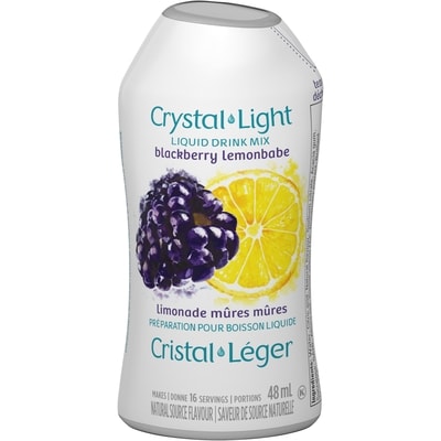 Crystal Light Mélange de boisson crystal léger limonade mûres, bouteille 48 ml, 9,98 $/100ml