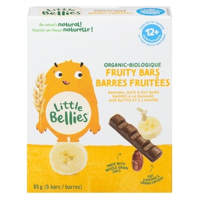 Little Bellies Fruity Bars Organic Banana, Date & Oat Bars 12+ Months 85 g, $6.46/100g