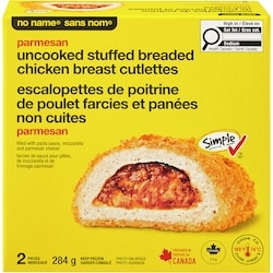 Parmesan Uncooked Stuffed Breaded Chicken Breast Cutlettes