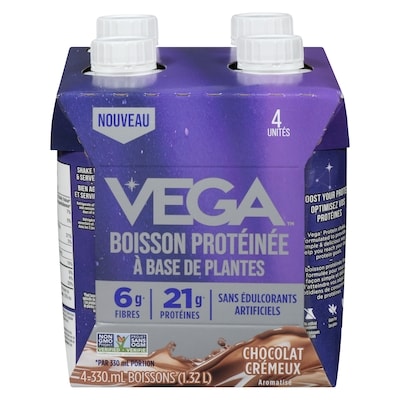 Vega Boisson protéinée à base de plantes chocolat crémeux aromatisé 1346 g, 1,26 $/100g