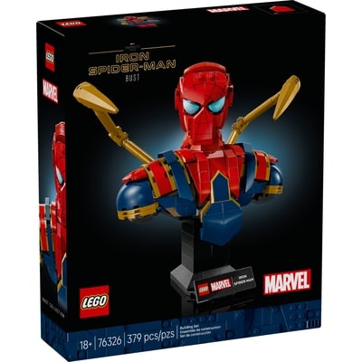 LEGO Marvel Iron Spider-Man Bust Building Kit for Adults 76326 1 ea, $80.00/1ea