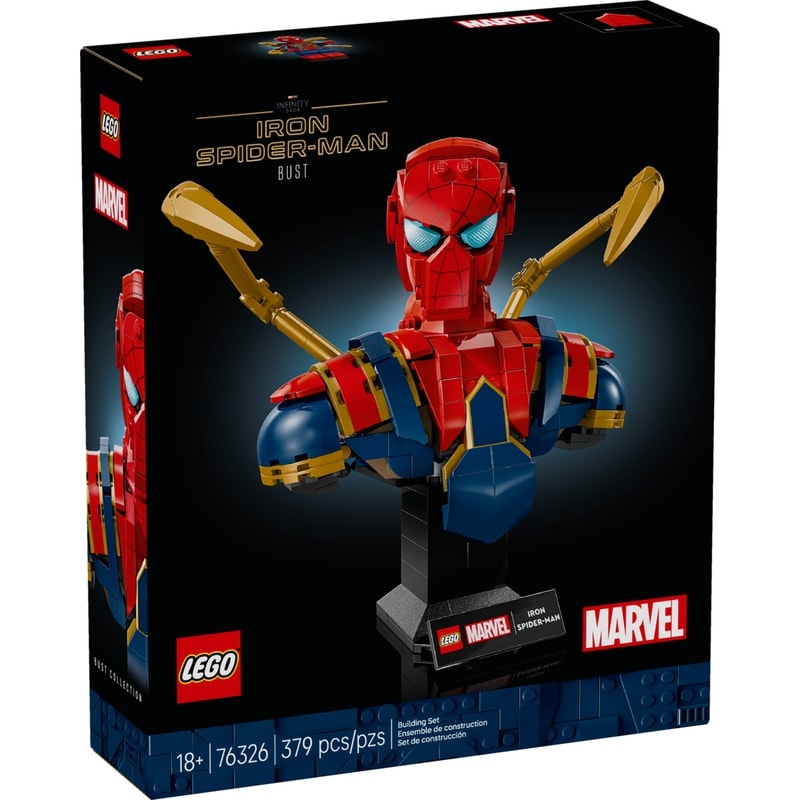 Marvel Iron Spider-Man Bust Building Kit for Adults 76326