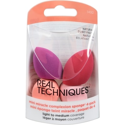 Real Techniques Mini Miracle Complexion Sponge 4-Pack Natural Dewy Finish 4 ea, $3.75/1ea