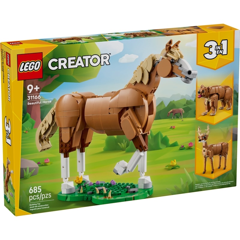 Creator 3 in 1 Beautiful Horse Building Toy 31166
