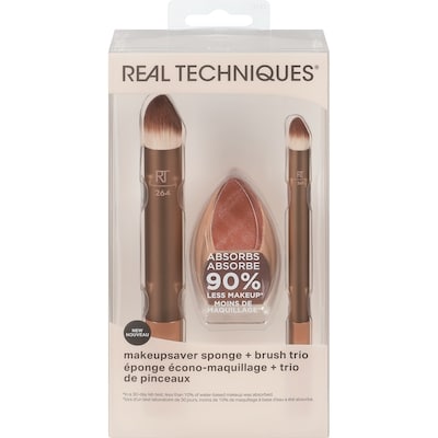 Real Techniques Makeupsaver Sponge + Brush Trio 1 ea, $29.99/1ea