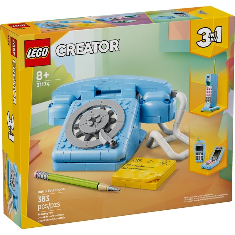Creator 3 in 1 Retro Telephone Kids Toy 31174