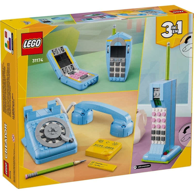 Creator 3 in 1 Retro Telephone Kids Toy 31174