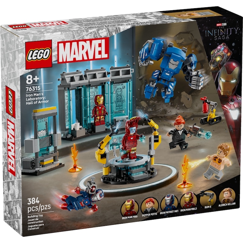 Super Heroes Marvel Iron Man's Laboratory: Hall of Armor 76315