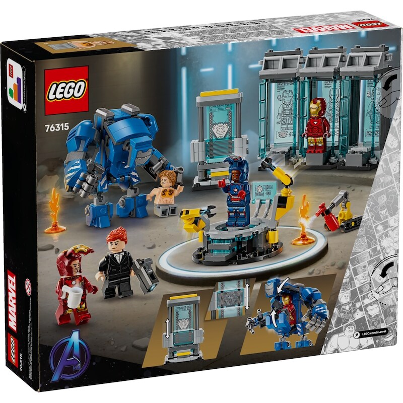 Super Heroes Marvel Iron Man's Laboratory: Hall of Armor 76315